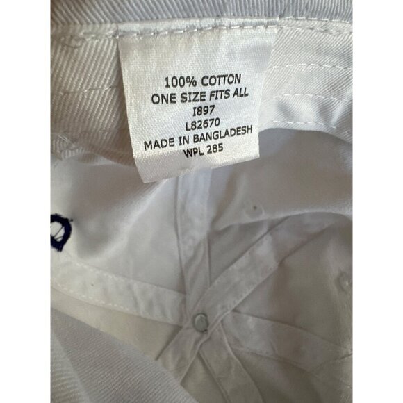 Paramounti White Cotton Adjustable Baseball Cap KY Logo Kentucky - Picture 6 of 7